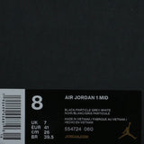 Nike Air Jordan 1 Mid Black Grey Gym Red 554724-060 01