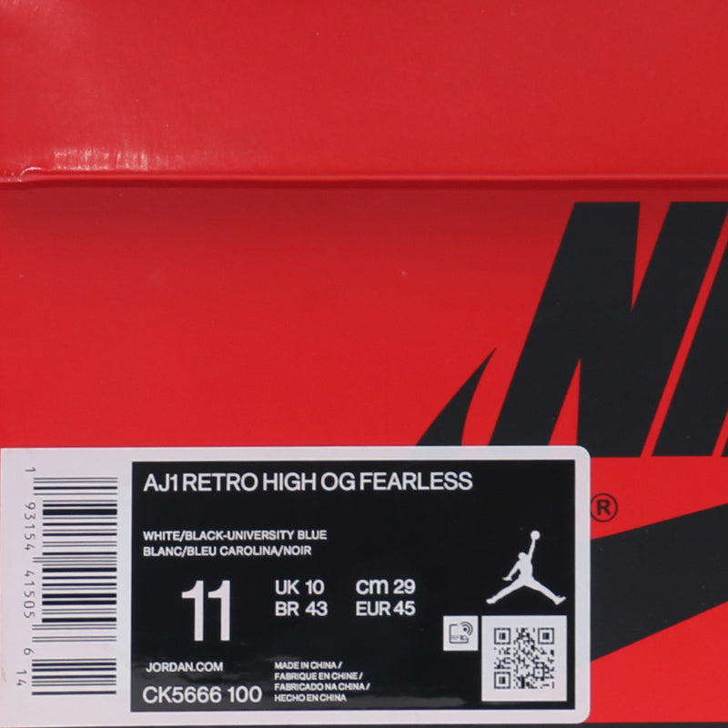Nike Air Jordan 1 Retro High OG Fearless UNC Chicago CK5666-100 01