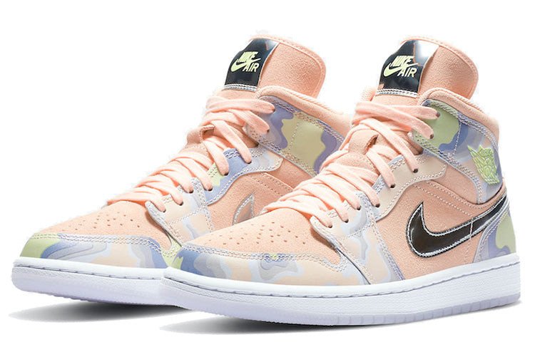 Womens WMNS Air Jordan 1 Mid SE 'P(HER)SPECTIVE' Washed Coral/Chrome/Light Whistle CW6008-600 01