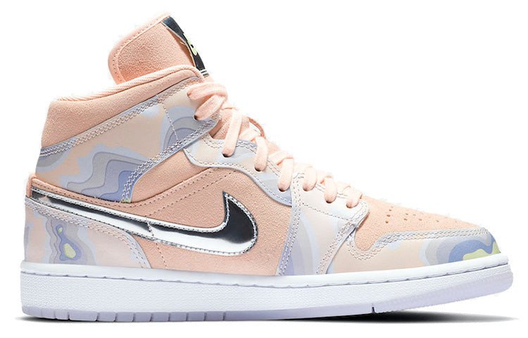 Womens WMNS Air Jordan 1 Mid SE 'P(HER)SPECTIVE' Washed Coral/Chrome/Light Whistle CW6008-600 01