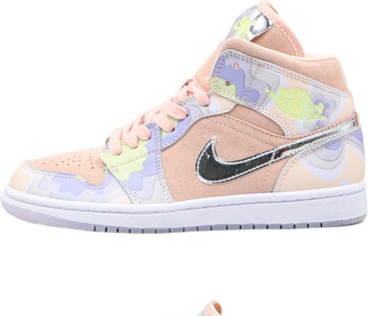 Womens WMNS Air Jordan 1 Mid SE 'P(HER)SPECTIVE' Washed Coral/Chrome/Light Whistle CW6008-600 01