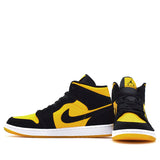 Nike Air Jordan 1 Mid Black University Gold CD6759-007 01