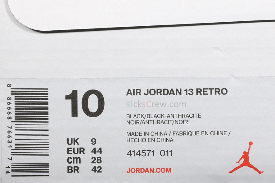 Nike Air Jordan 13 Retro Black Cat 414571-011 01