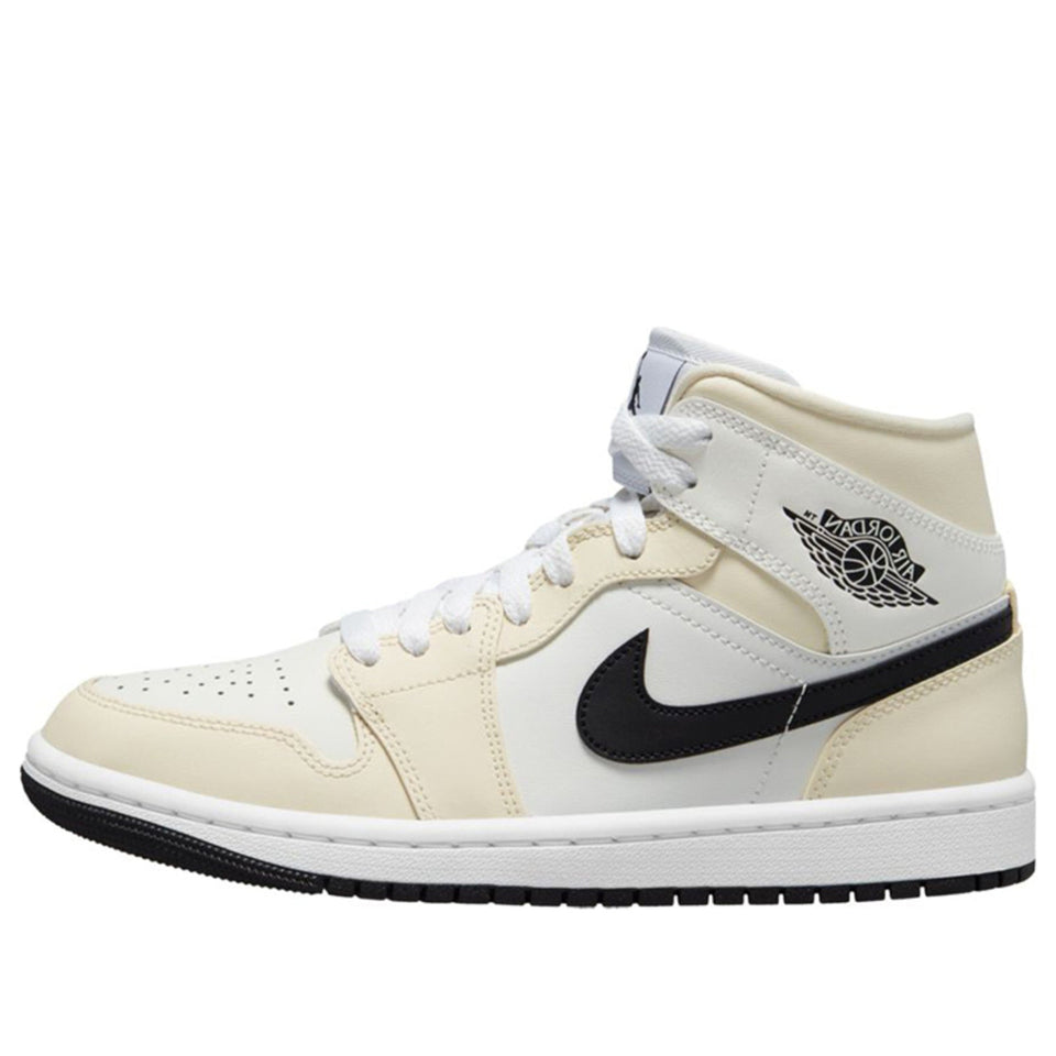 Womens Air Jordan 1 Mid Coconut Milk BQ6472-121 01