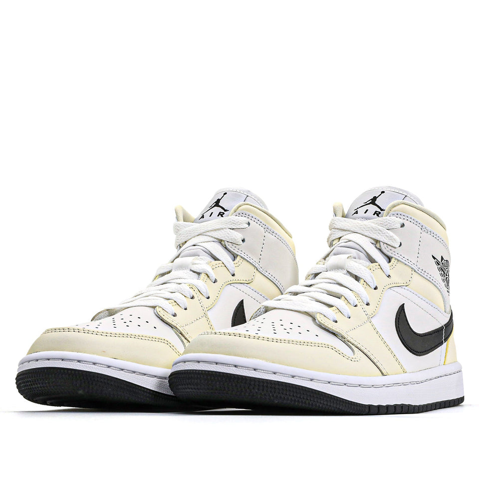 Womens Air Jordan 1 Mid Coconut Milk BQ6472-121 01