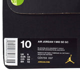 Nike Air Jordan 1 Mid Black University Gold CD6759-007 01