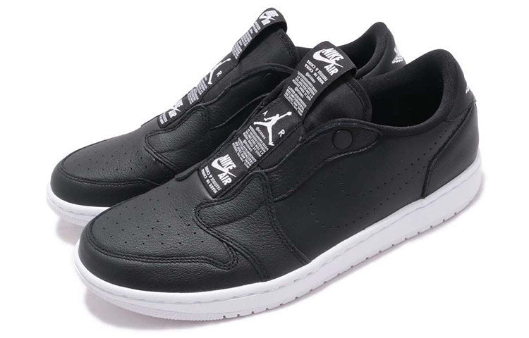 Womens WMNS Air Jordan 1 RET Low Slip Black White AV3918-001 01
