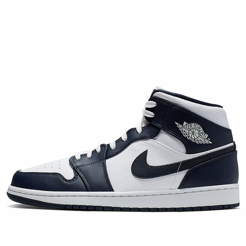 Nike Air Jordan 1 Mid White Obsidian 554724-174 01