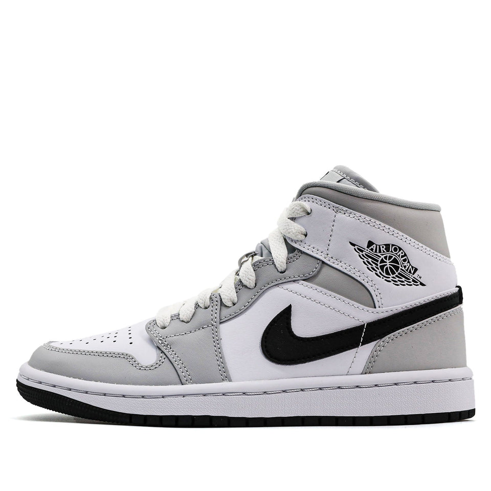 Nike Womens Air Jordan 1 Mid Light Smoke Grey BQ6472-015 01