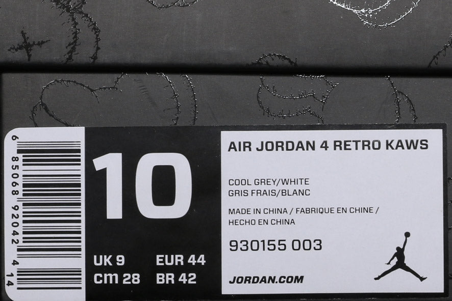 Nike Air Jordan 4 Retro KAWS 930155-003 01