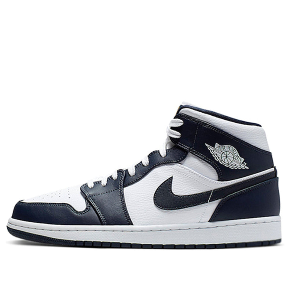 Nike Air Jordan 1 Mid White Obsidian 554724-174 01