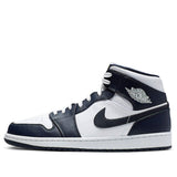 Nike Air Jordan 1 Mid White Obsidian 554724-174 01