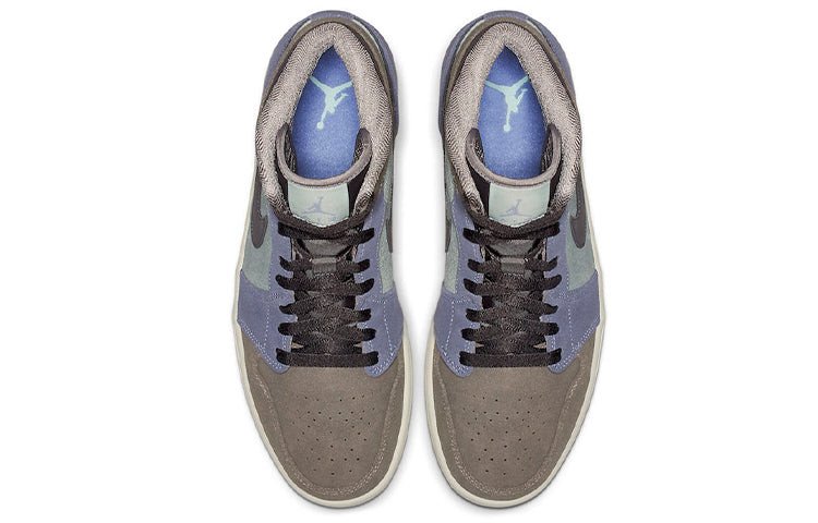 Nike Air Jordan 1 Mid SE Suede - Light Cyan 852542-203 01