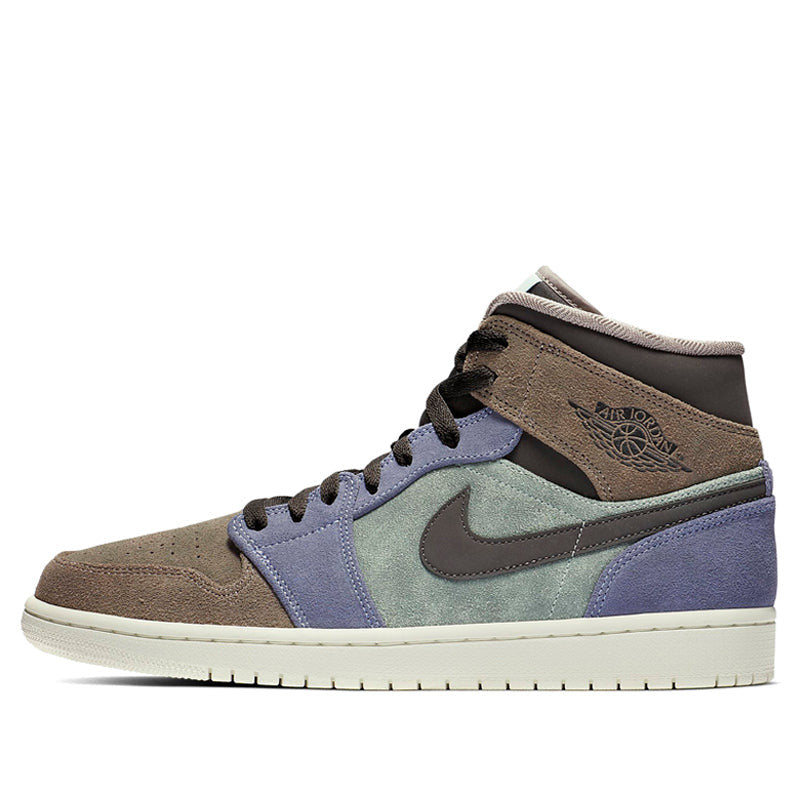 Nike Air Jordan 1 Mid SE Suede - Light Cyan 852542-203 01