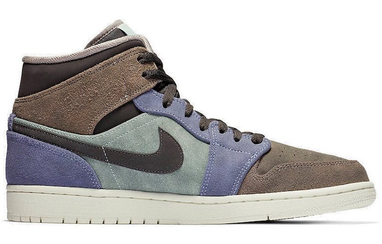 Nike Air Jordan 1 Mid SE Suede - Light Cyan 852542-203 01