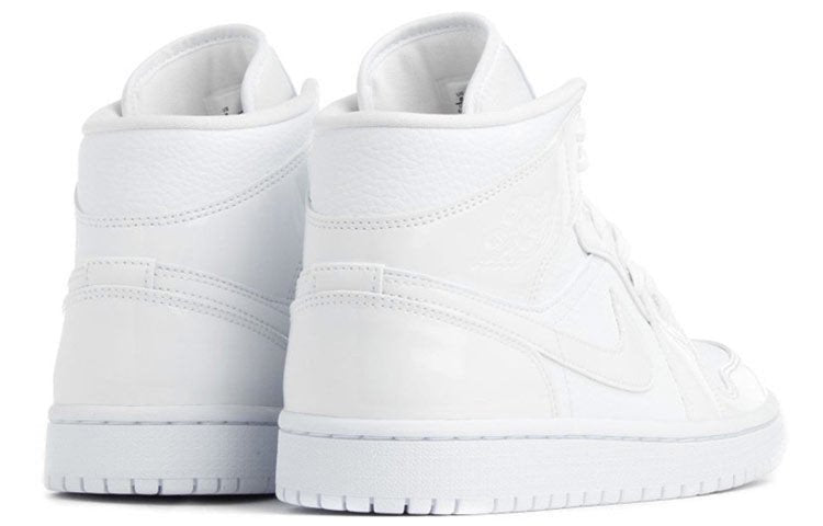 Womens WMNS Air Jordan 1 Mid Triple White BQ6472-100 01