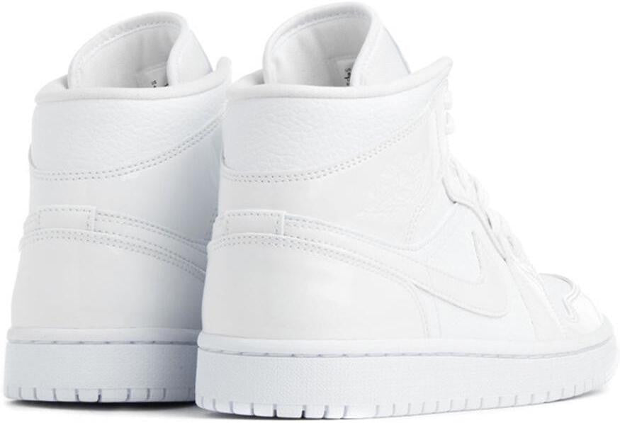 Womens WMNS Air Jordan 1 Mid Triple White BQ6472-100 01