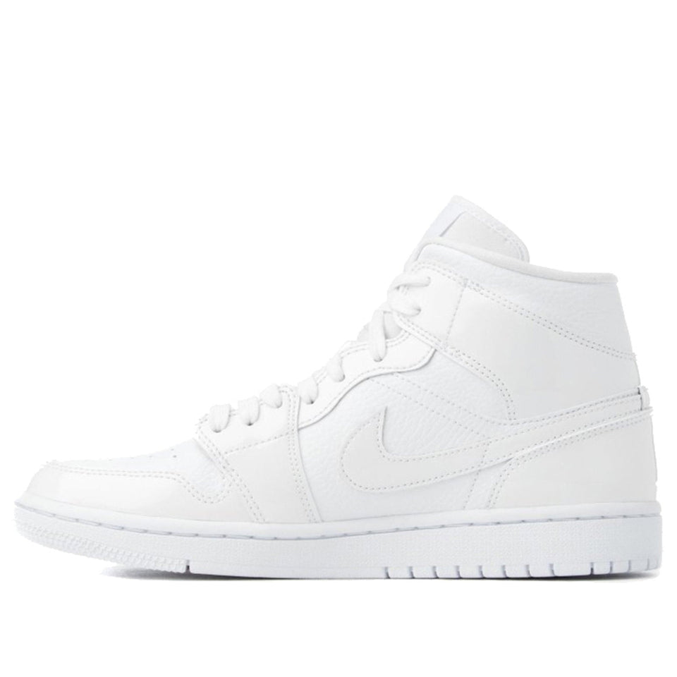Womens WMNS Air Jordan 1 Mid Triple White BQ6472-100 01