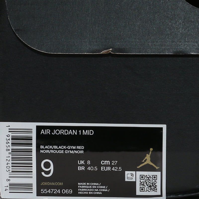 Nike Air Jordan 1 Mid Chicago Black Toe 554724-069 01