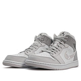 Nike Air Jordan 1 Mid 'Swoosh Logo - Grey Camo' White/Photon Dust/Grey Fog DC9035-100 01