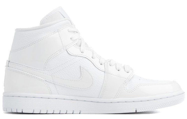 Womens WMNS Air Jordan 1 Mid Triple White BQ6472-100 01