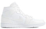 Womens WMNS Air Jordan 1 Mid Triple White BQ6472-100 01