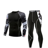 2019 New Men Compression Running jogging Suits Clothes Set