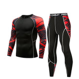 2019 New Men Compression Running jogging Suits Clothes Set