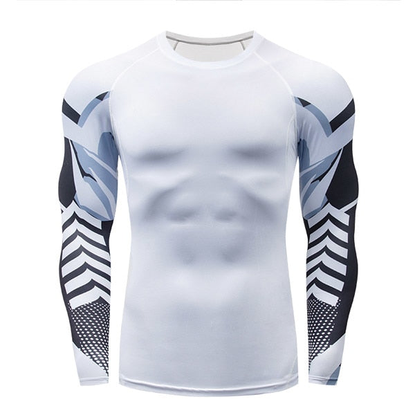 2019 Newest 3D Lightning Jerseys Mens Compression Shirts Long Sleeve