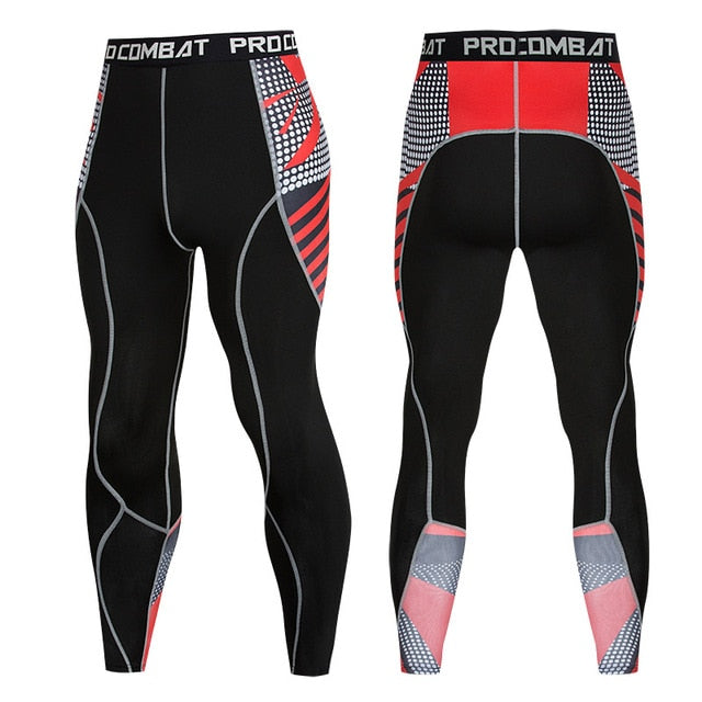 2019 Newest Fashion 3D Print Mens Compression Pants Quick Dry