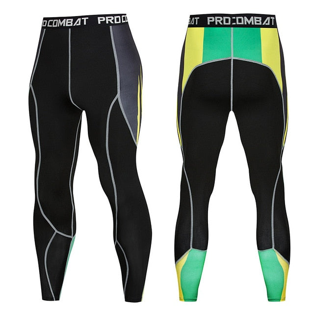 2019 Newest Fashion 3D Print Mens Compression Pants Quick Dry