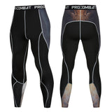 2019 Newest Fashion 3D Print Mens Compression Pants Quick Dry