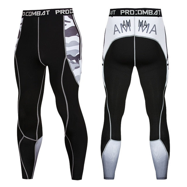 2019 Newest Fashion 3D Print Mens Compression Pants Quick Dry