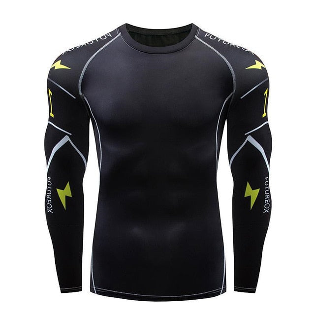 Lion Compression Shirts 3D Print Elastic T Shirt  (Long Sleeve )