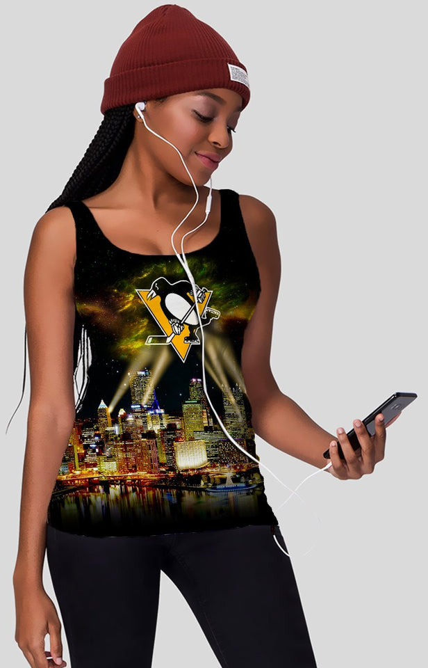 Skyline Pittsburgh Penguins 3D full over print Hoodie, Sweater, TShirt RC-020