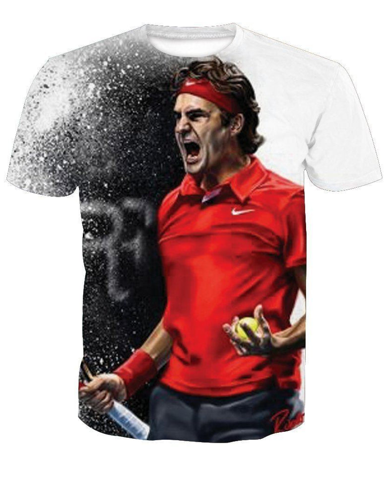 Roger Federer 3D full over print Hoodie, Sweater, TShirtt TS-045