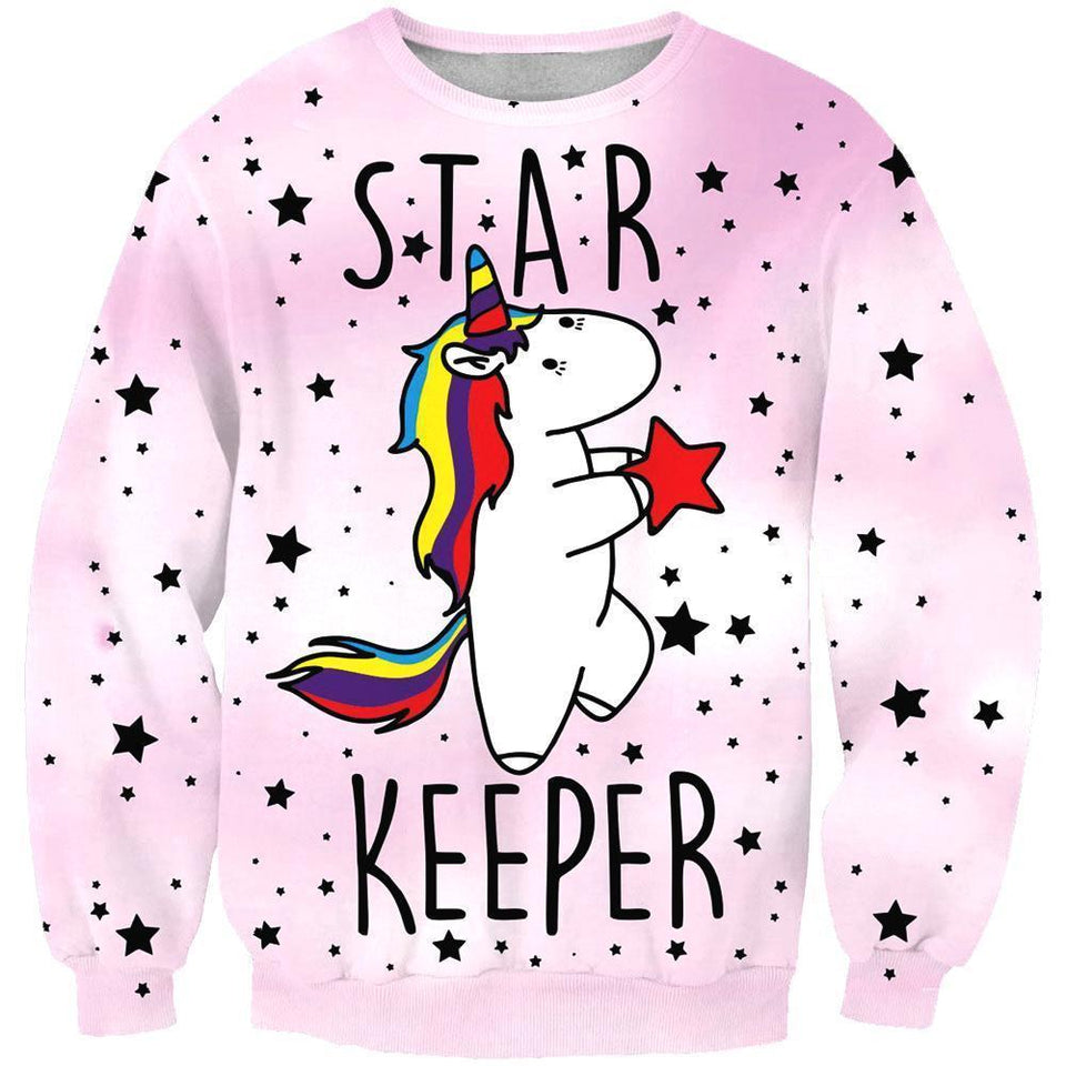 Unicorn 3D full over print Hoodie, Sweater, TShirt TS-050