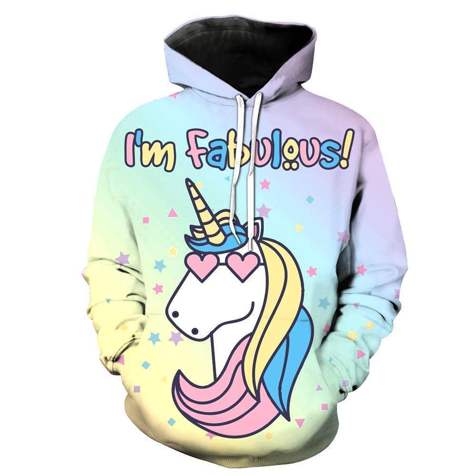 Unicorn 3D full over print Hoodie, Sweater, TShirt TS-051