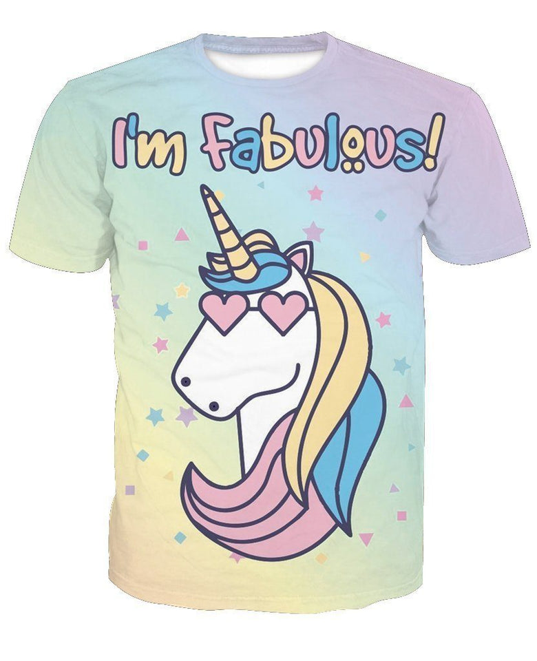 Unicorn 3D full over print Hoodie, Sweater, TShirt TS-051