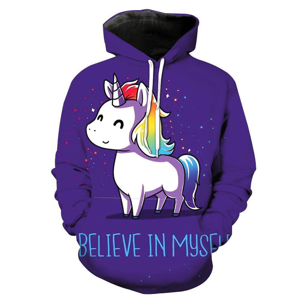 Unicorn 3D full over print Hoodie, Sweater, TShirt TS-054
