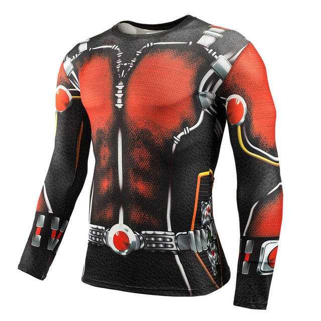 WINTER SOLDIER Compression Shirt for Men (Long Sleeve)
