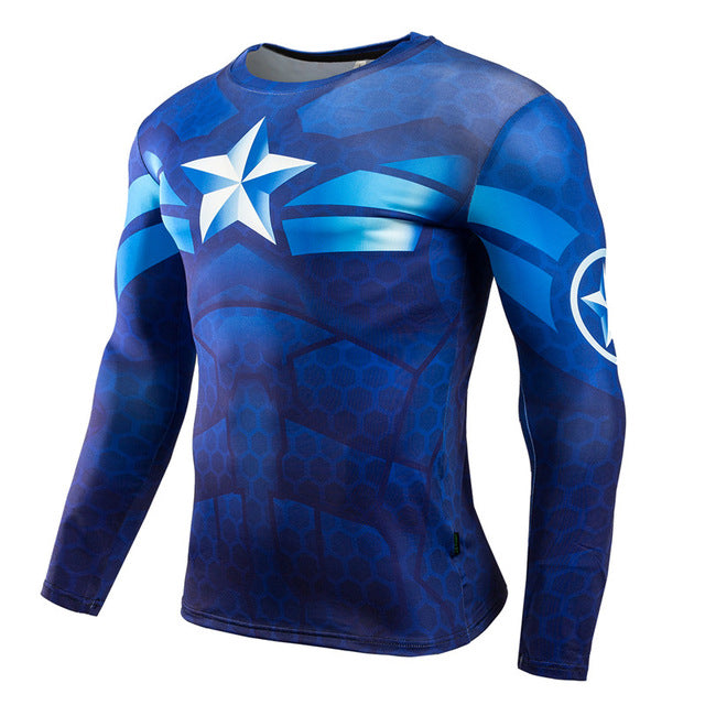 WINTER SOLDIER Compression Shirt for Men (Long Sleeve)