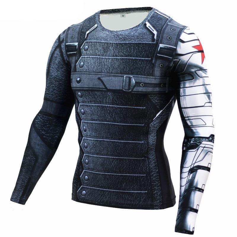 WINTER SOLDIER Compression Shirt for Men (Long Sleeve)