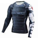 WINTER SOLDIER Compression Shirt for Men (Long Sleeve)