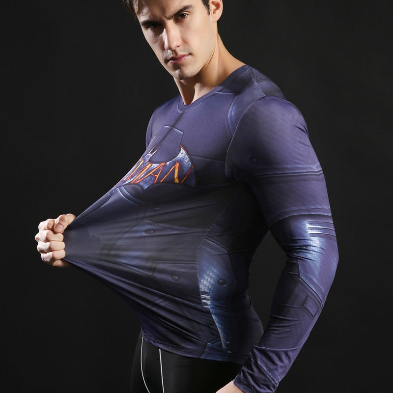 Batman Compression Shirt for Men (Long Sleeve)