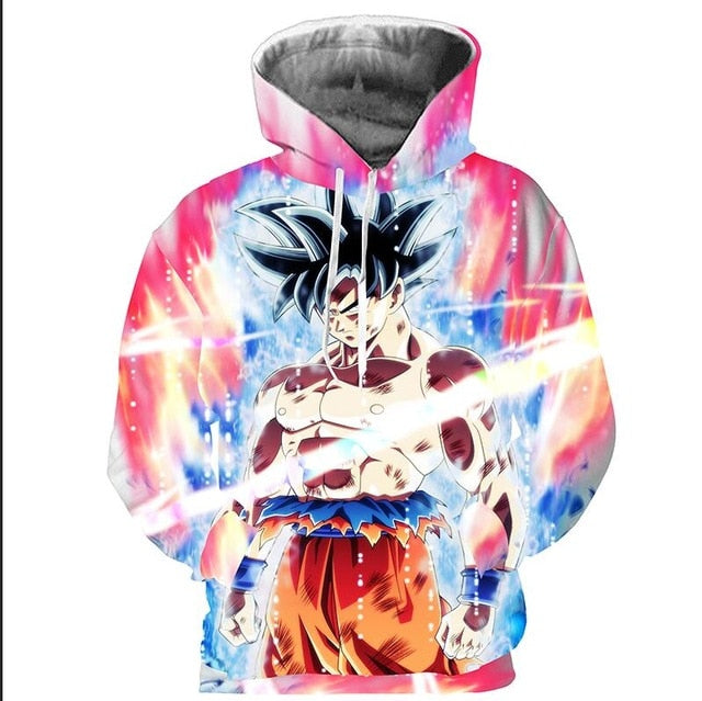 3d Goku Hoody Sweatshirt  Cartoon Pullover Hoodies Long Sleeve Dragon Ball