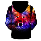 Wolf animal 3D full over print Hoodie W1
