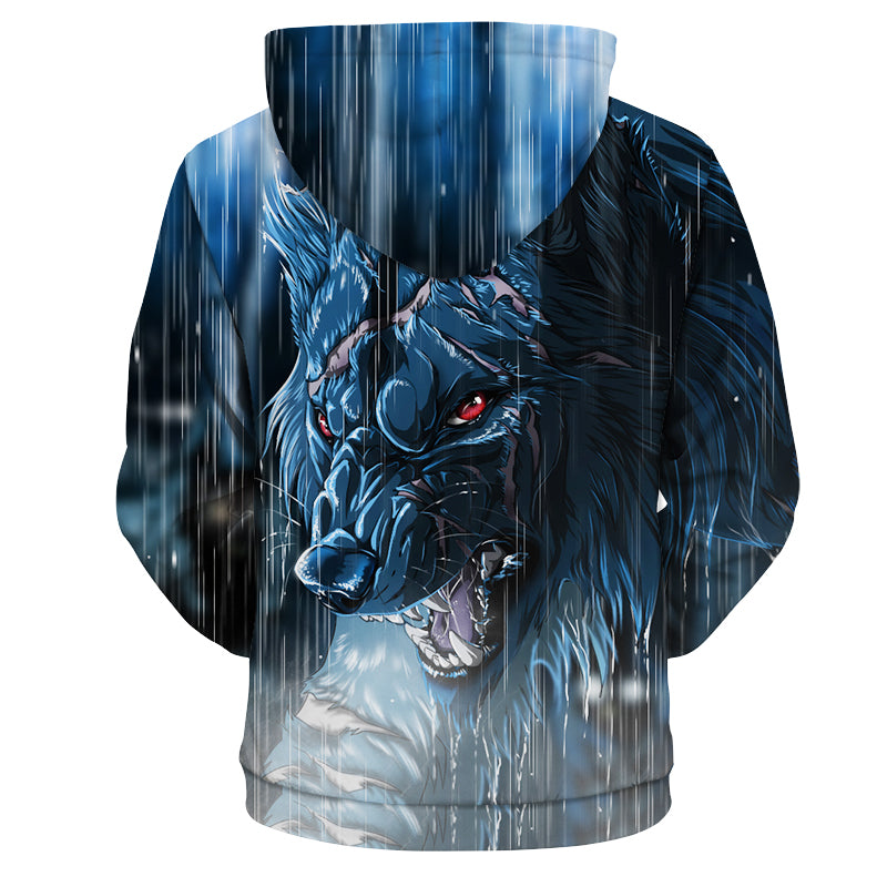Wolf Tiger 3D full over print Hoodie WT1