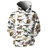 Jurassic Hoodies Fashion New Sweatshirt Dinosaur Tyrannosaurus Velociraptor Pterosaur