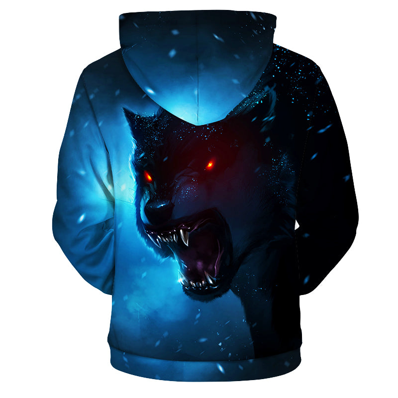 Wolf Tiger 3D full over print Hoodie WT2